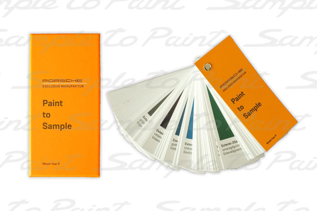 Porsche PTS 2023 2024 -  Paint to Sample - Fan Deck - Exclusive Manufaktur - Model Year R